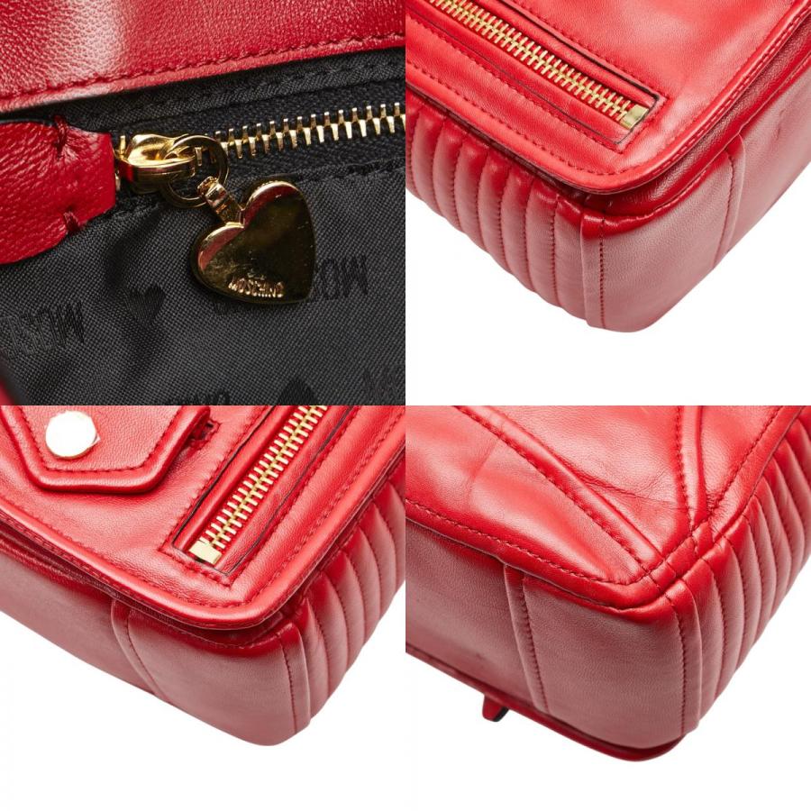 MOSCHINO（モスキーノ） バイカー ジャケット ライダース 斜め掛け