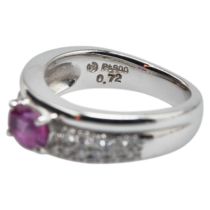 タサキ Pt900 プラチナ ルビー0.20ct ダイヤ0.72ct リング 指輪 タサキ Pt900 プラチナ ルビー0.20ct ダイヤ0.72ct リング 指輪