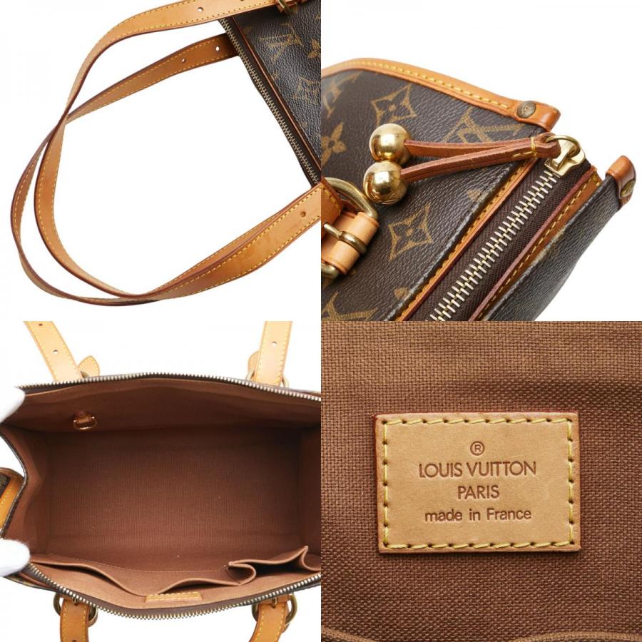 未使用級　ルイヴィトン　レザー モノグラム オープントゥ パンプス ブラウン 未使用級 ルイヴィトン LOUIS VUITTON LV レザー モノグラム