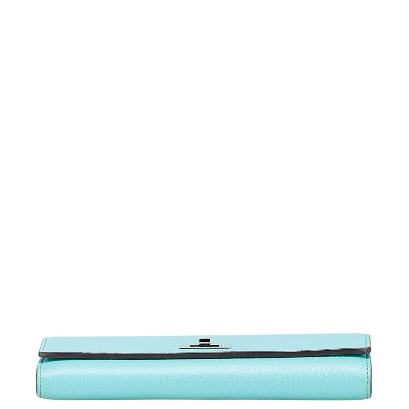 FENDI（フェンディ） ピーカブー 長財布 8M0427 ライトブルー レザー