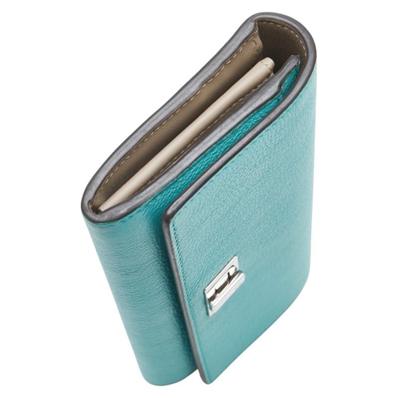 FENDI（フェンディ） ピーカブー 長財布 8M0427 ライトブルー レザー