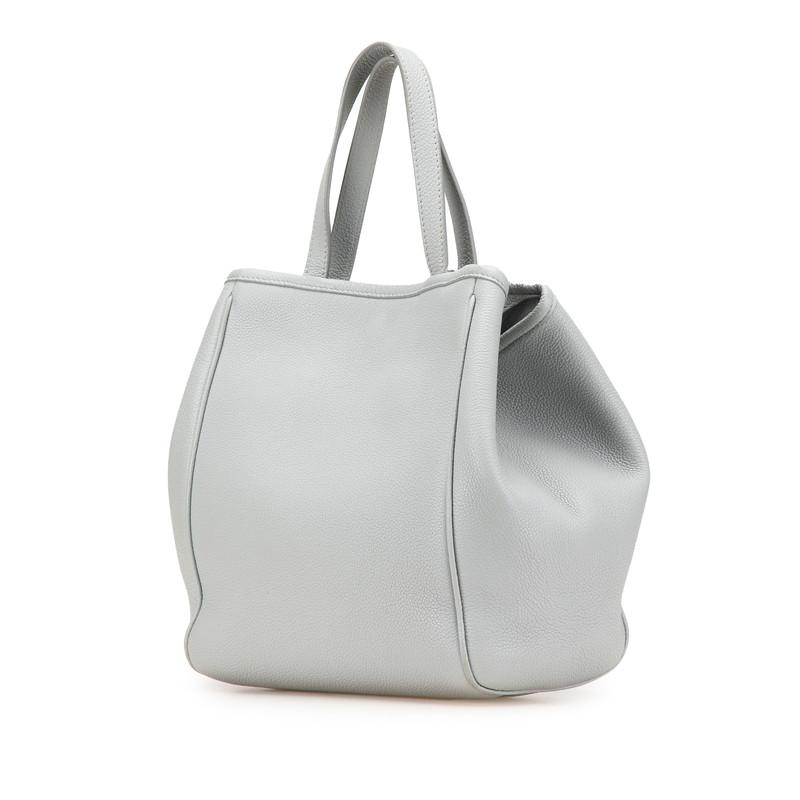本物 セリーヌ CELINE パイソン レザー ショルダーバッグ トートバッグ グレー バッグ 中古 FAVOLOSO ダイヤモンド / CELINE セリーヌ グレー パイソン ハンドバッグ