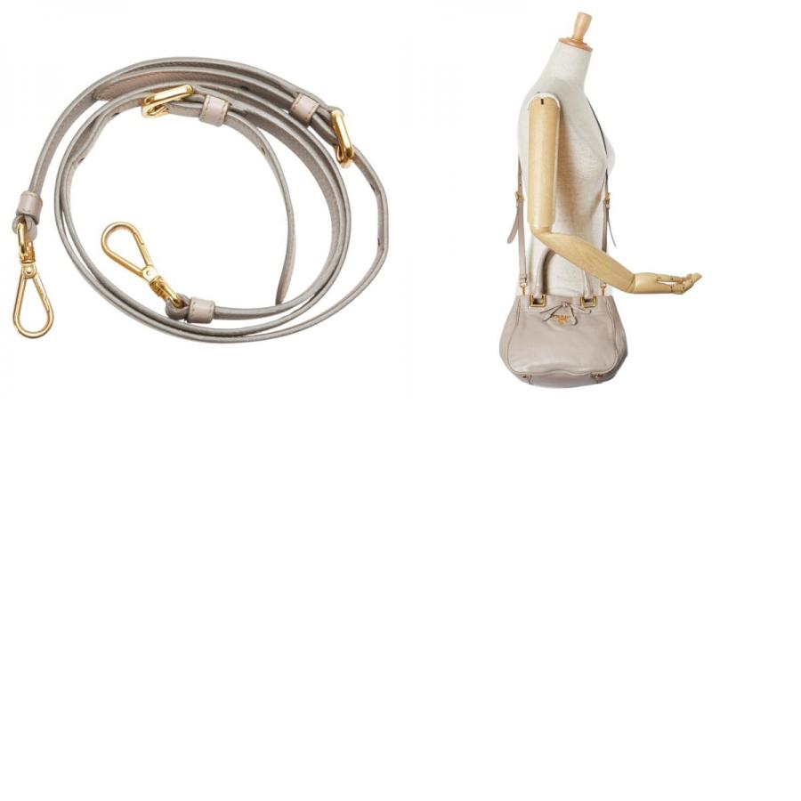 PRADA⭐︎リボンレザー２WAYバッグ⭐︎ベージュ⭐︎ PRADA⭐︎リボンレザー2WAYバッグ⭐︎ベージュ⭐︎