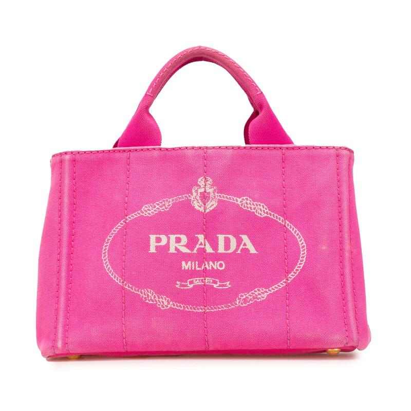PRADA プラダ カナパ ミニ 三角ロゴプレート ハンドバッグ PRADA プラダ カナパ ミニ 三角ロゴプレート ハンドバッグ
