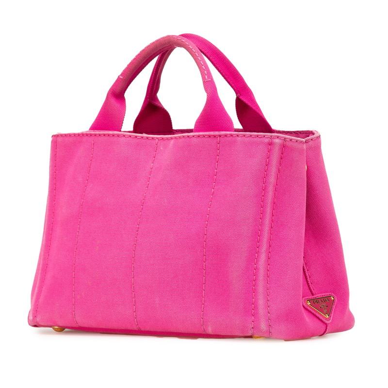 PRADA プラダ カナパ ミニ 三角ロゴプレート ハンドバッグ PRADA プラダ カナパ ミニ 三角ロゴプレート ハンドバッグ
