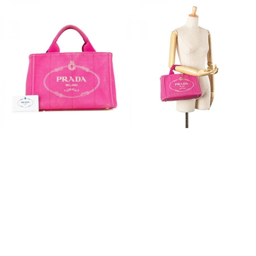 PRADA プラダ カナパ ミニ 三角ロゴプレート ハンドバッグ PRADA プラダ カナパ ミニ 三角ロゴプレート ハンドバッグ