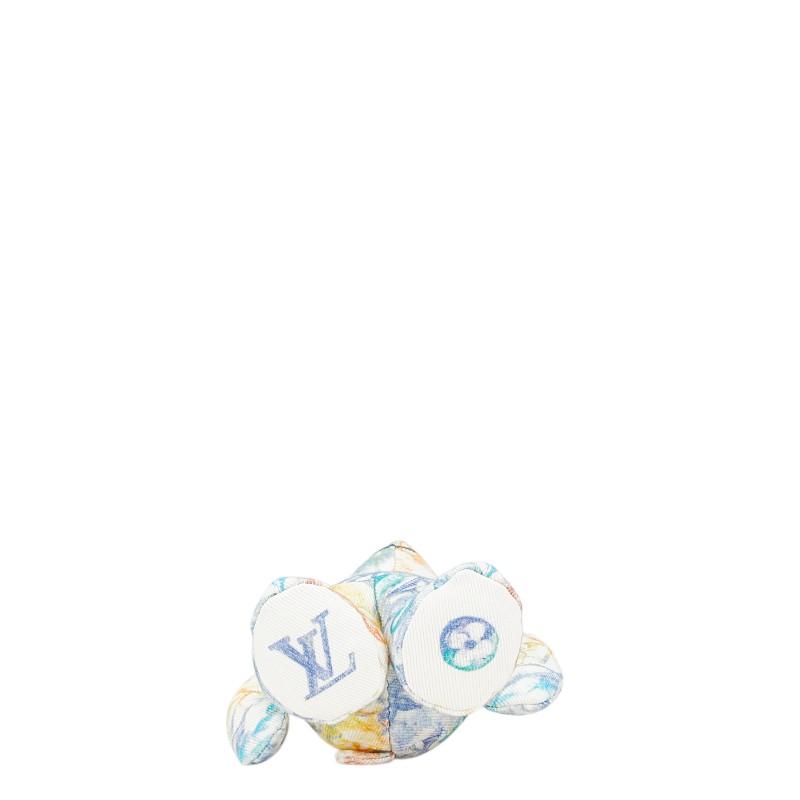 ルイ ヴィトン ドゥドゥ ルイ テディベア ぬいぐるみ GI0502 ホワイト マルチカラー オーガニックコットン LOUIS VUITTON 【中古】の画像