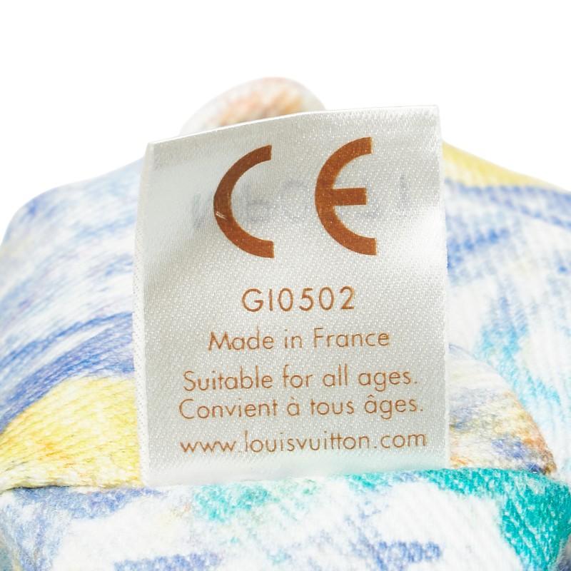 ルイ ヴィトン ドゥドゥ ルイ テディベア ぬいぐるみ GI0502 ホワイト マルチカラー オーガニックコットン LOUIS VUITTON 【中古】の画像