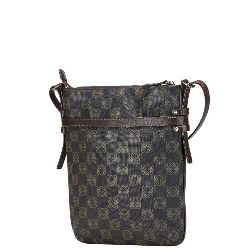 【高級◎】ロエベ ショルダーバッグ アナグラム 斜め掛け ナッパレザー LOEWE（ロエベ） アナグラム 斜め掛け ショルダーバッグ ブラック