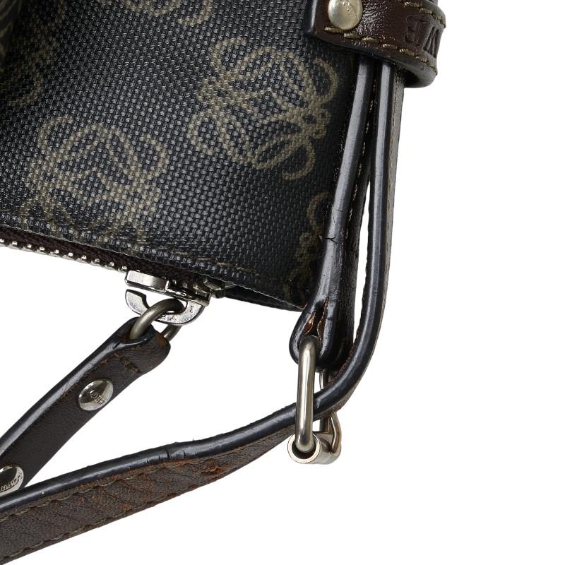LOEWE（ロエベ） アナグラム 斜め掛け ショルダーバッグ ブラック
