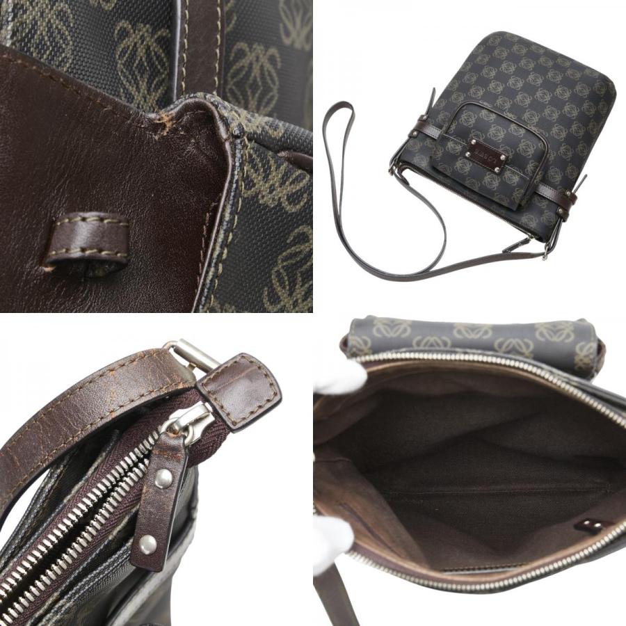 LOEWE（ロエベ） アナグラム 斜め掛け ショルダーバッグ ブラック