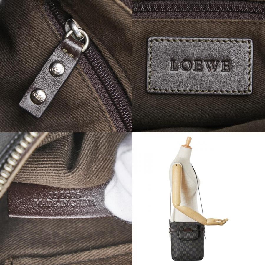 LOEWE（ロエベ） アナグラム 斜め掛け ショルダーバッグ ブラック