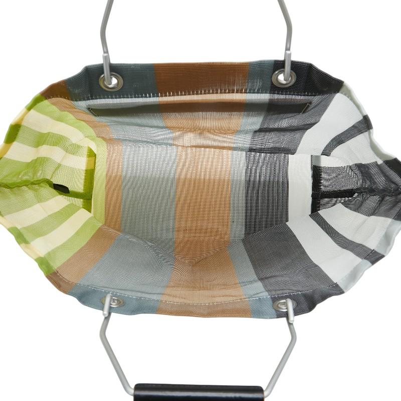 MARNI マルニ マーケット フラワーカフェ ストライプ トートバッグ  