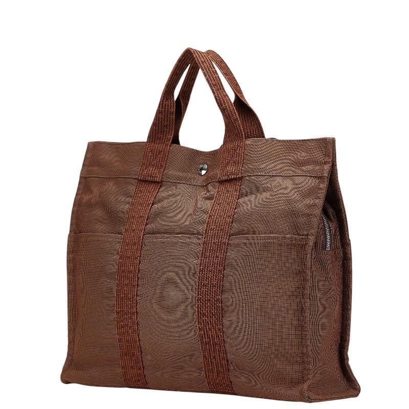 エルメス エールラインMM トートバッグ ブラウン HERMES（エルメス） エールライン トートMM トートバッグ ハンドバッグ