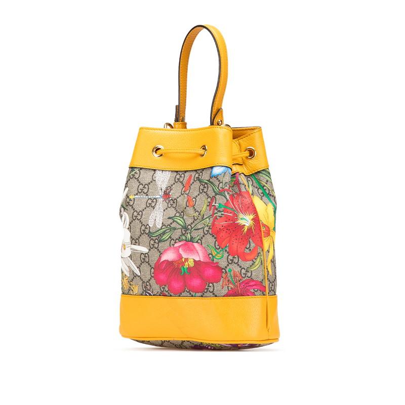 グッチ　フローラ バッグ 2WAY 550621 イエロー レザー GUCCI（グッチ） GGフローラ ハンドバッグ ショルダーバッグ 2WAY