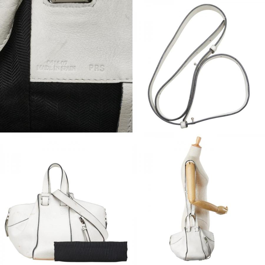 LOEWE ロエベ ハンモック 2way ホワイト スモール ハンドバッグ