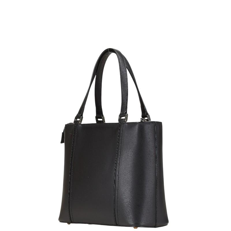 BURBERRY（バーバリー） ノバチェック ロゴ ハンドバッグ ブラック
