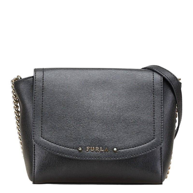 FURLA（フルラ） ニューディジー チェーン ショルダーバッグ ブラック 