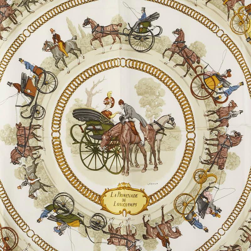 HERMES エルメス カレ90 LA PROMENADE DE LONGCHAMPS ロンシャンへの  