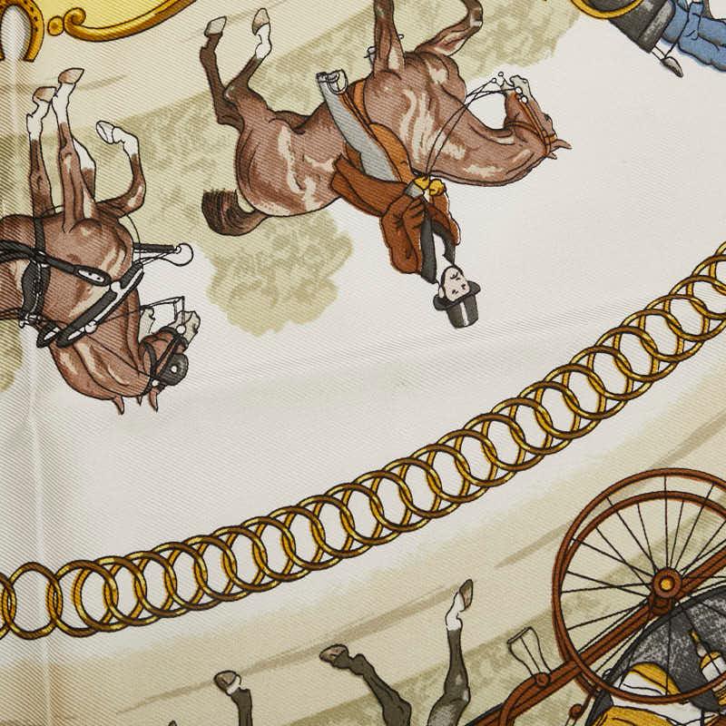 HERMES エルメス カレ90 LA PROMENADE DE LONGCHAMPS ロンシャンへの  