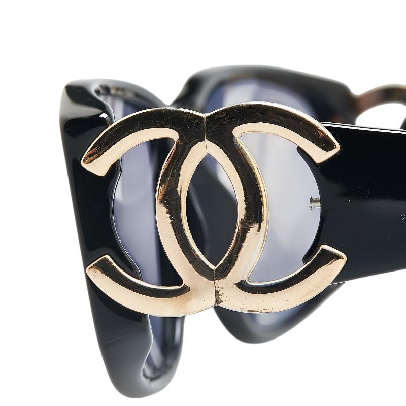 シャネル ココマーク サングラス 02461 94305 ブラック ブルー