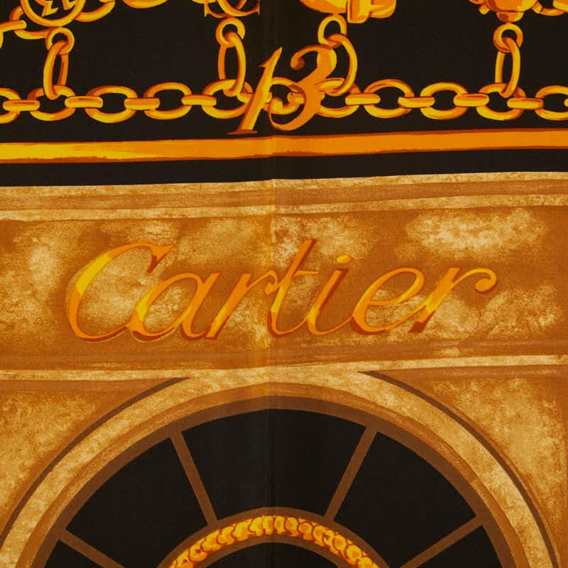 Cartier（カルティエ） マスト ドゥ スカーフ ブラウン ブラック
