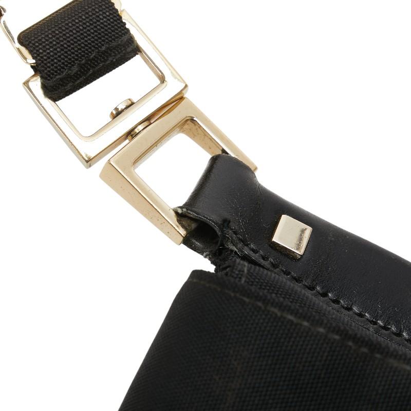 グッチ 斜め掛け ショルダーバッグ 019 0424 ブラック レザー ナイロンキャンバス レディース GUCCI 【中古】 GUCCI（グッチ） 斜め掛け ショルダーバッグ 019 0424 ブラック レザー