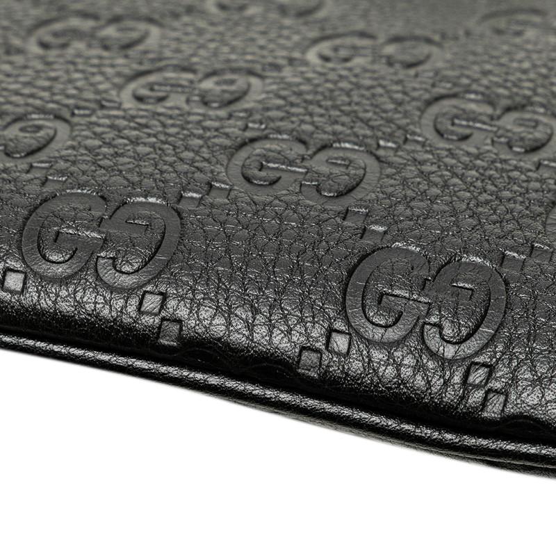 GUCCI グッチ 37.5/25cm ダブル GG LOGO ブラック 04A グッチ ホースビット 1953〕メンズ ローファー ・ブラック