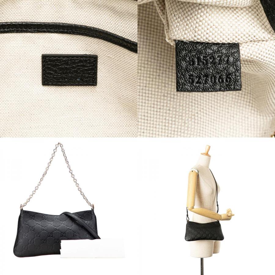 GUCCI（グッチ） GGエンブレム ミディアム チェーンハンドバッグ