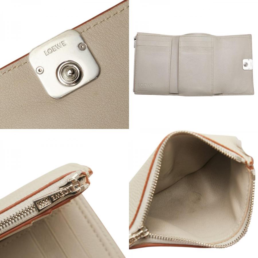 美品＊ロエベ＊スモールバーティカルウォレット＊アナグラム＊三つ折り財布 LOEWE ロエベ アナグラム バーティカル ウォレット スモール 三