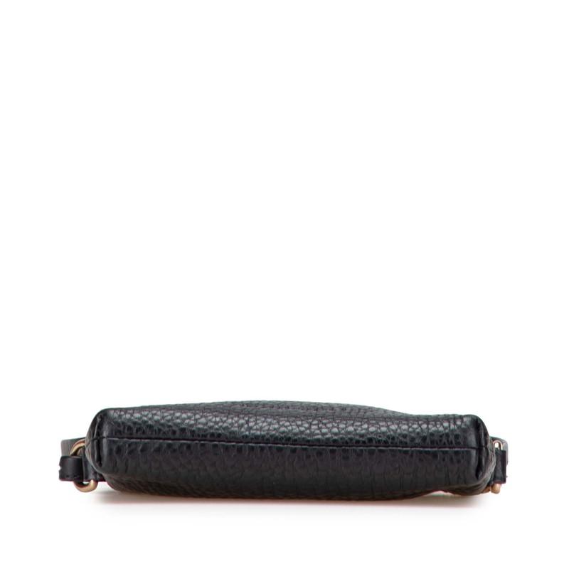 バーバリー ノバチェック 斜め掛け ショルダーバッグ ポシェット ブラック レザー レディース BURBERRY 【中古】 BURBERRY（バーバリー） ノバチェック 斜め掛け ショルダーバッグ