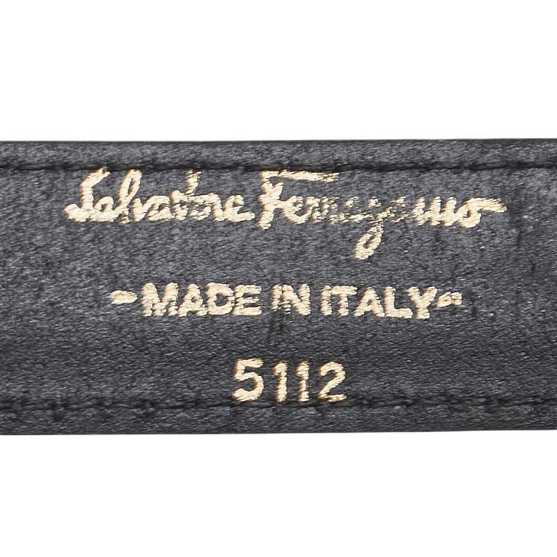 美品 サルヴァトーレ フェラガモ Salvatore Ferragamo ベルト レザーベルト ガンチーニ レディース イタリア製 70 黒 Salvatore Ferragamo (サルヴァトーレフェラガモ) リバーシブル ミニ