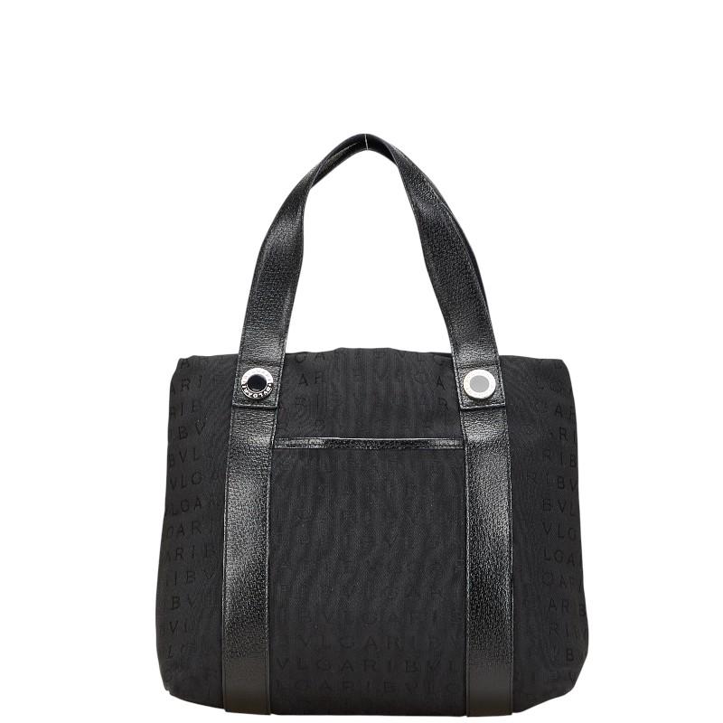 BVLGARI（ブルガリ） ロゴマニア トートバッグ ハンドバッグ ブラック