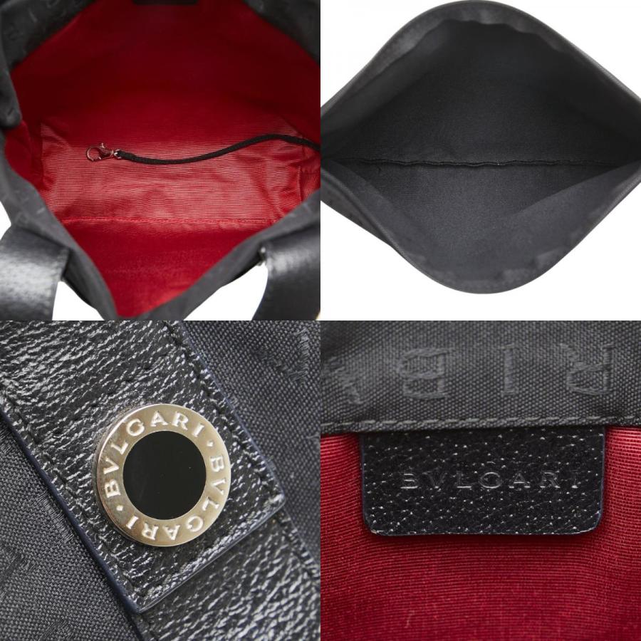 BVLGARI（ブルガリ） ロゴマニア トートバッグ ハンドバッグ ブラック