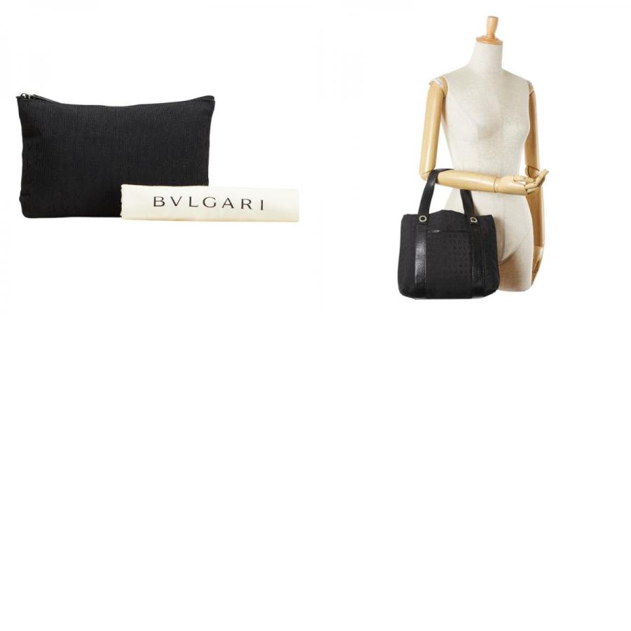 BVLGARI（ブルガリ） ロゴマニア トートバッグ ハンドバッグ ブラック