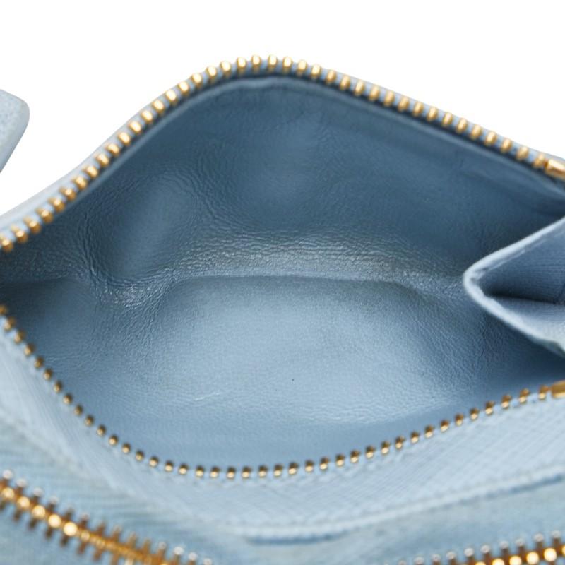 PRADA プラダ サフィアーノ L字ファスナー コンパクトウォレット 三  