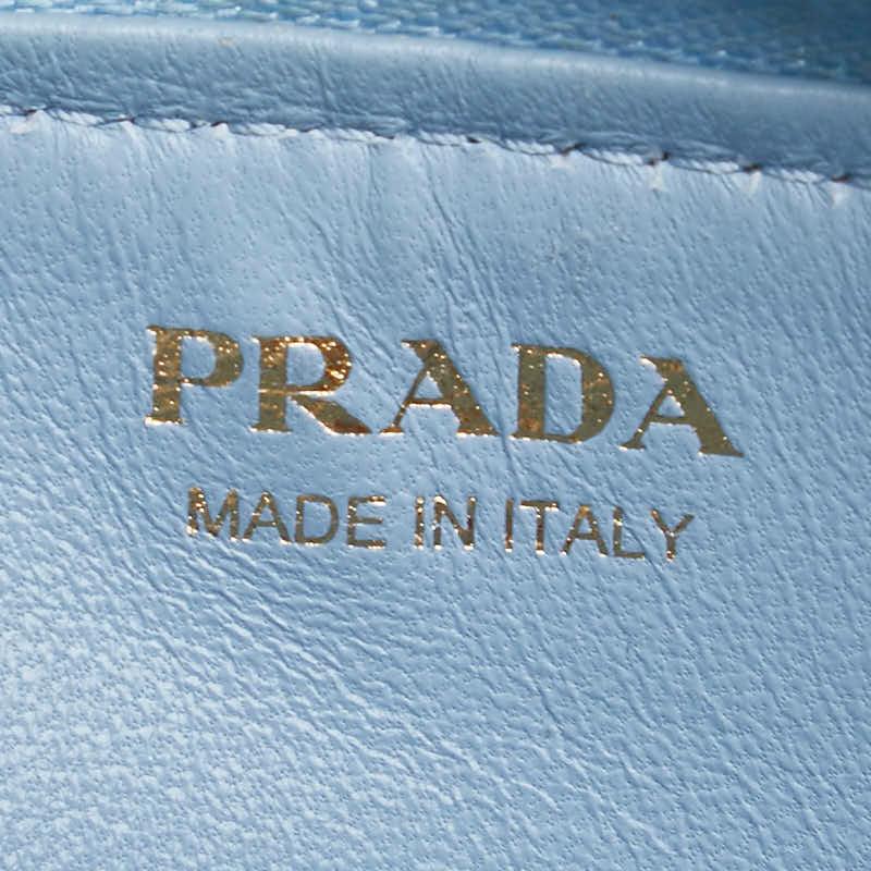 PRADA（プラダ） サフィアーノ L字ファスナー コンパクトウォレット 三