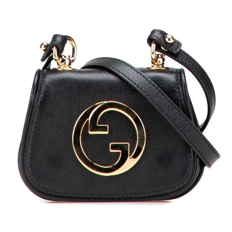 グッチ ブロンディ ショルダーバッグ 698635 ブラック レザー レディース GUCCI 【中古】 GUCCI（グッチ） ブロンディ ショルダーバッグ 698635 ブラック レザー