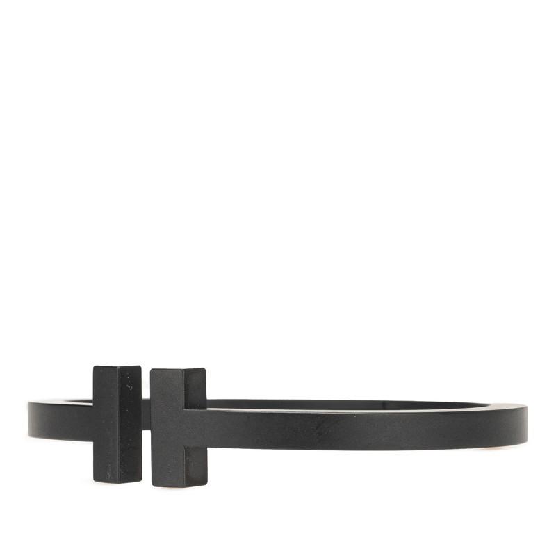 TIFFANY&Co.（ティファニー） Tスクエア バングル ブラック ステンレス