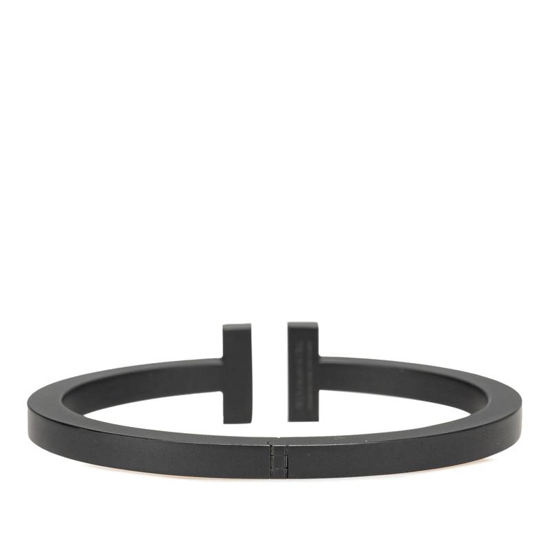 TIFFANY&Co.（ティファニー） Tスクエア バングル ブラック ステンレス