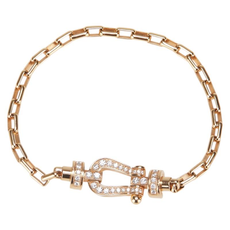 フレッド 純正 フルダイヤ フォース10 MM ブレスレット 14 K18PG