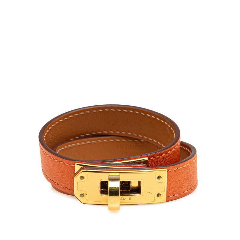 HERMES（エルメス） ケリー ドゥブルトゥール ブレスレット オレンジ 