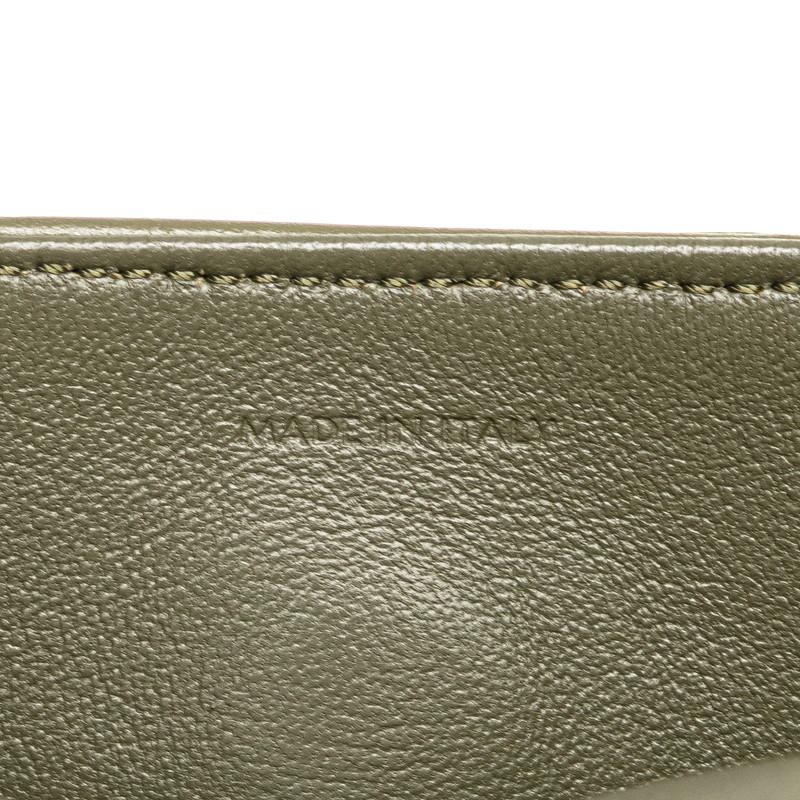 セリーヌ ロゴ トライアングル ショルダーバッグ カーキ レザー レディース CELINE 【中古】