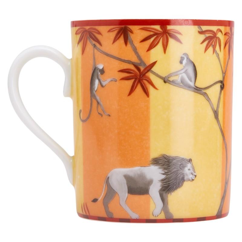 正規未使用品　HERMES エルメスアフリカマグカップ HERMES（エルメス） アフリカ マグカップ オレンジ イエロー ホワイト