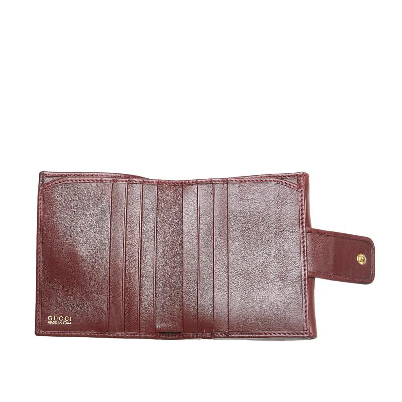 GUCCI ワインレッド 二つ折り財布