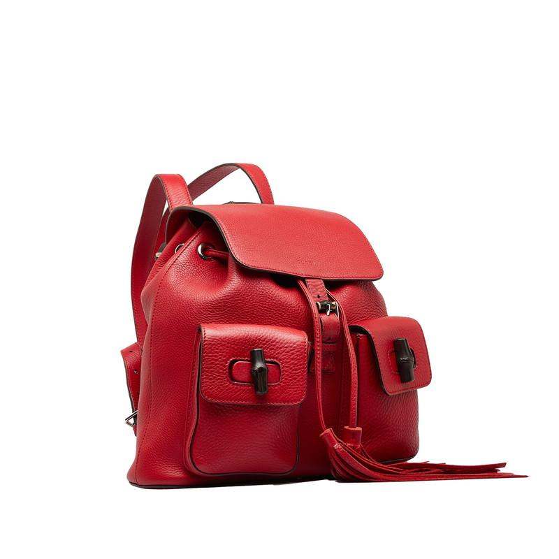 GUCCI グッチ バンブー リュック バックパック 370833 レッド GUCCI グッチ バンブー リュック バックパック 370833 レッド