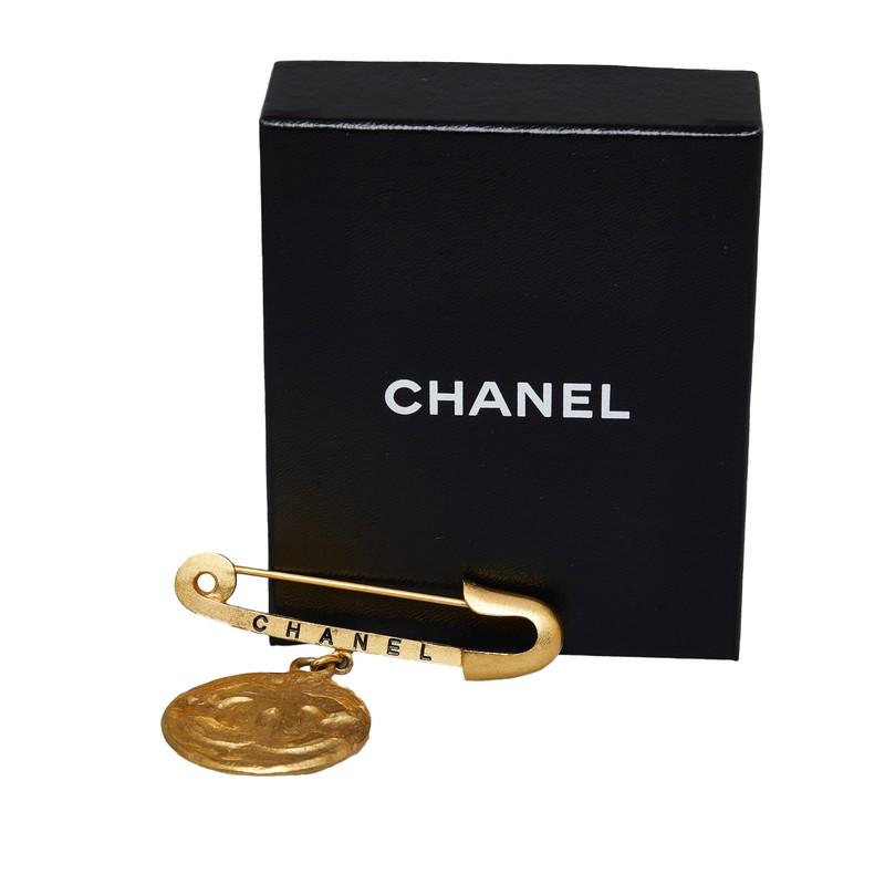 CHANEL シャネル ヴィンテージ ココマーク コイン 安全ピン CHANEL シャネル ヴィンテージ ココマーク コイン 安全ピン