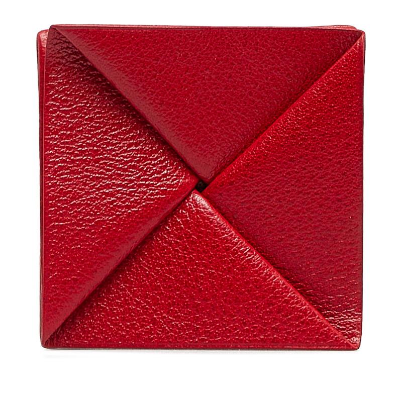 エルメス ズールー コインケース レッド レザー レディース HERMES 
