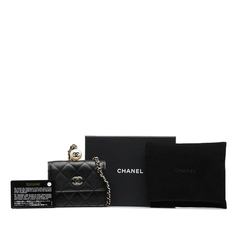 CHANEL シャネル マトラッセ ココマーク チェーン コインパース CHANEL シャネル マトラッセ ココマーク チェーン コインパース