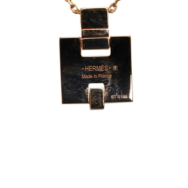 HERMES エルメス Hモチーフ アイリーン ネックレス ローズゴールド 